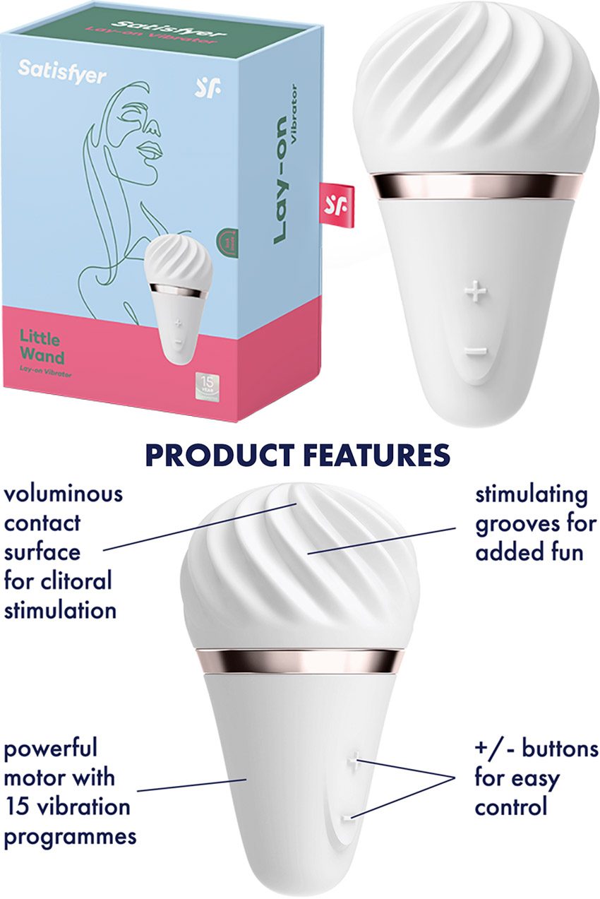 Satisfyer Little Wand | Mini-baguette vibrante | 10 modes