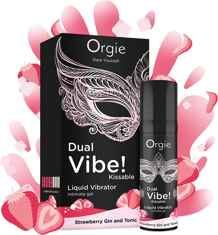 Orgie Dual Vibe Kissable | Liquid Vibrator | Intimstimulationsgel