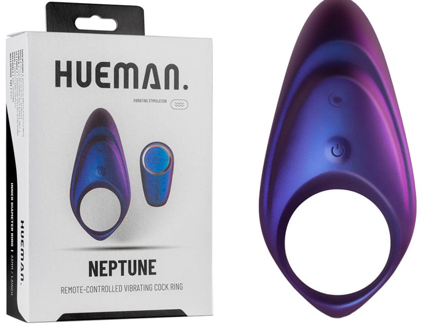 Hueman Neptune | Anneau vibrant pour pénis et testicules | Pour homme