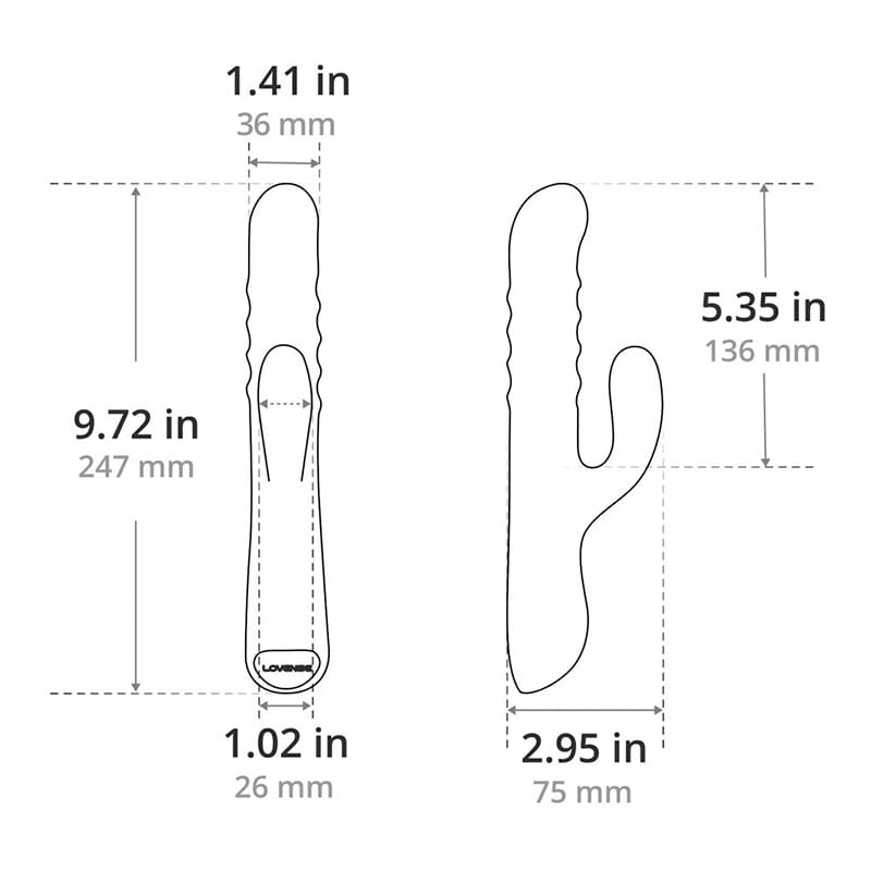 Lovense Velvo | Rotierender Rabbit-Vibrator | iOS/Android