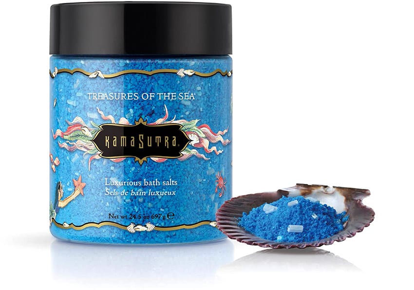 Kama Sutra Treasures of the Sea | Luxuriöses Badesalz | Azurblau