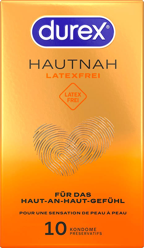 Durex Hautnah | Paquet de 10 préservatifs sans latex