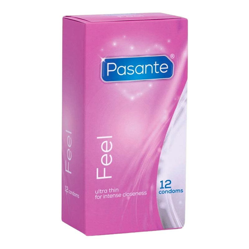 Pasante Feel | Préservatifs super fins en latex | Boîte de 12 pcs