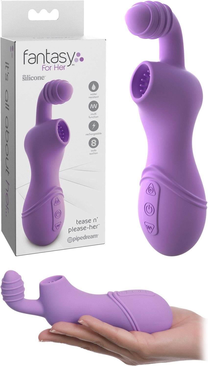 Pipedream Fantasy Tease N Please Her | Vibrationspumpe