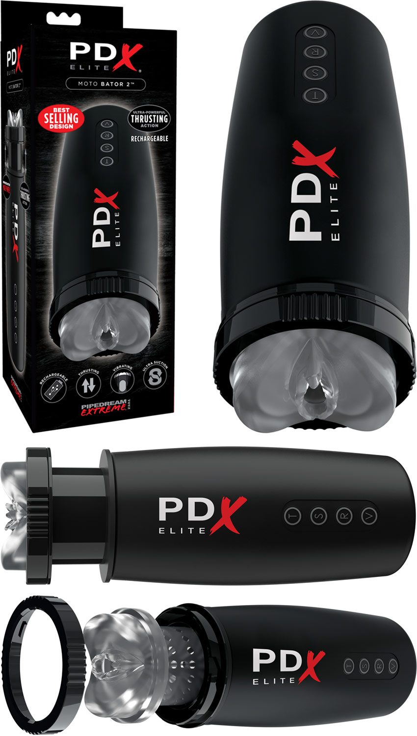 Pipedream PDX Moto Bator 2 | Automatischer Masturbator