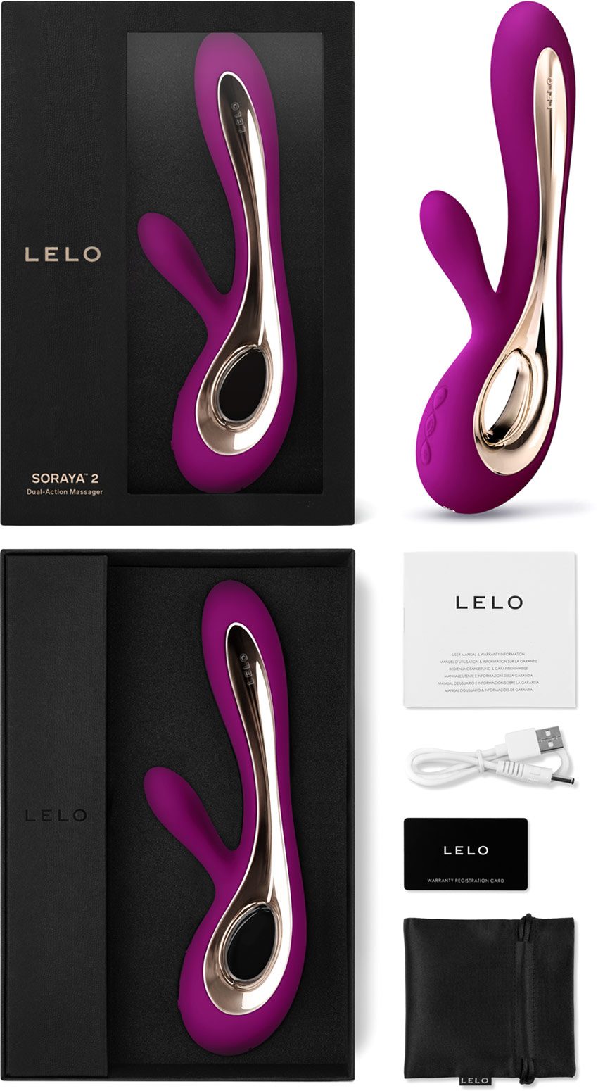 LELO Soraya 2 Deep Rose | Vibromasseur rabbit haut de gamme