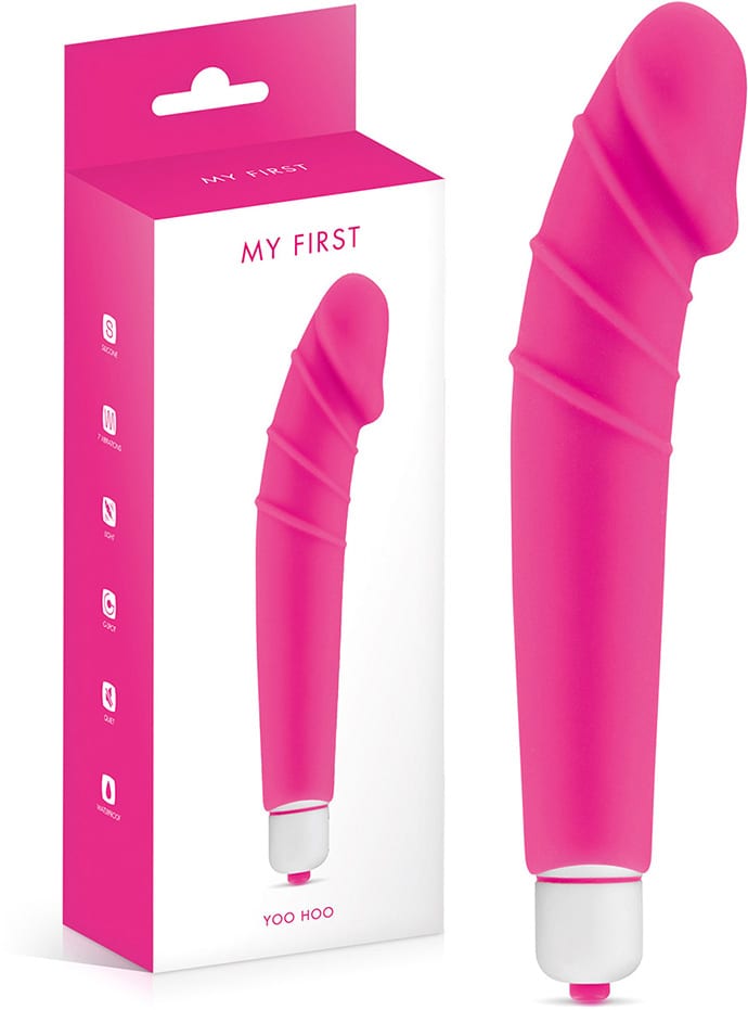 My First Yoo Hoo | Petit vibromasseur spécial point G | Nervuré | Rose