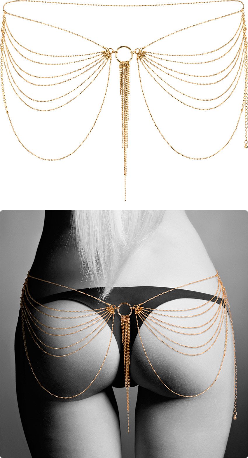 Bijoux Indiscrets Magnifique | Taillenkette | Gold