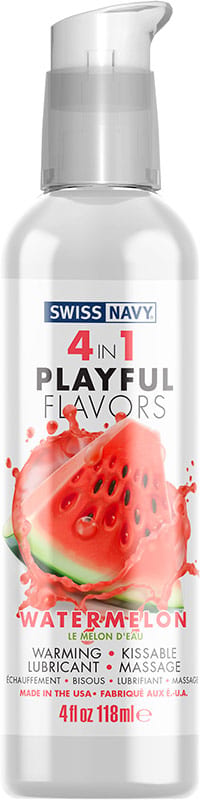 Swiss Navy 4-in-1 | Wärmendes Gleitmittel | Wassermelonengeschmack