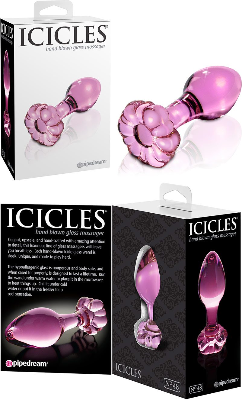 Glas Analplug Icicles No. 48