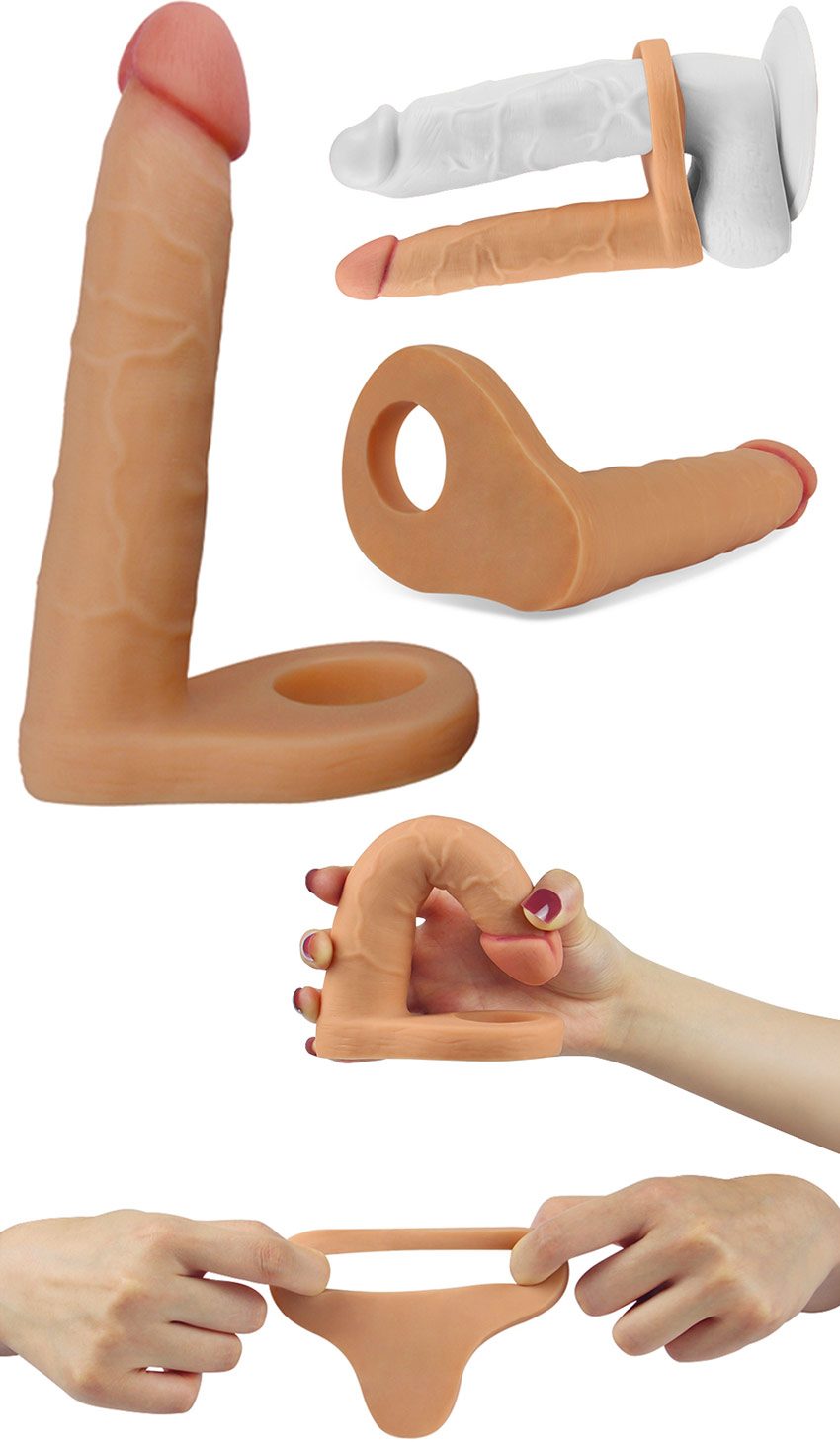 Gode Harnais Double Pénétration The Ultra Soft Double - KissKiss