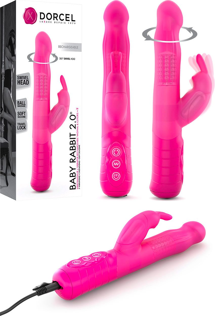Dorcel Baby Rabbit 2.0 | Vibromasseur rechargeable (vagin/clitoris)