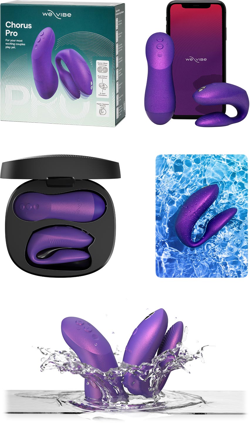We-Vibe Chorus Pro | Vibromasseur conçu pour les couples | Violet