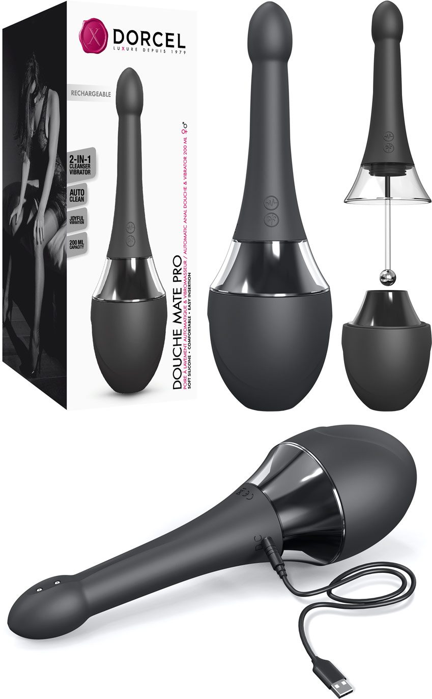 Dorcel Douche Mate Pro | Poire à lavement automatique et vibromasseur