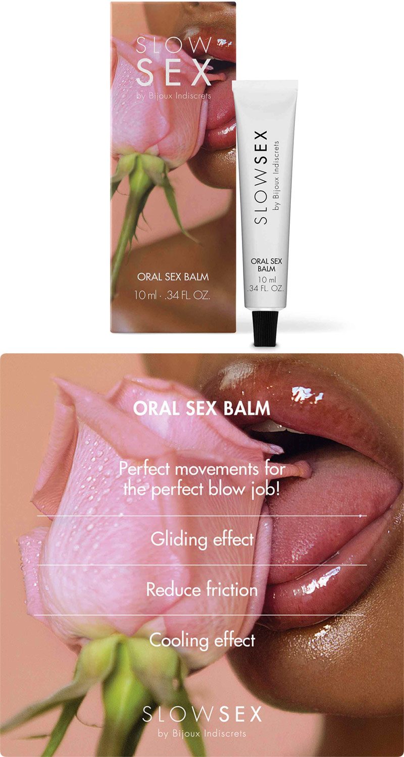 Bijoux Indiscrets Slow Sex | Baume labial pour le sexe oral | 10 ml
