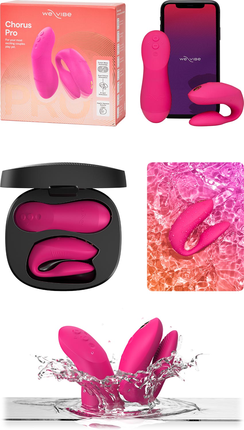 We-Vibe Chorus Pro | Vibrator für Paare | Rosa