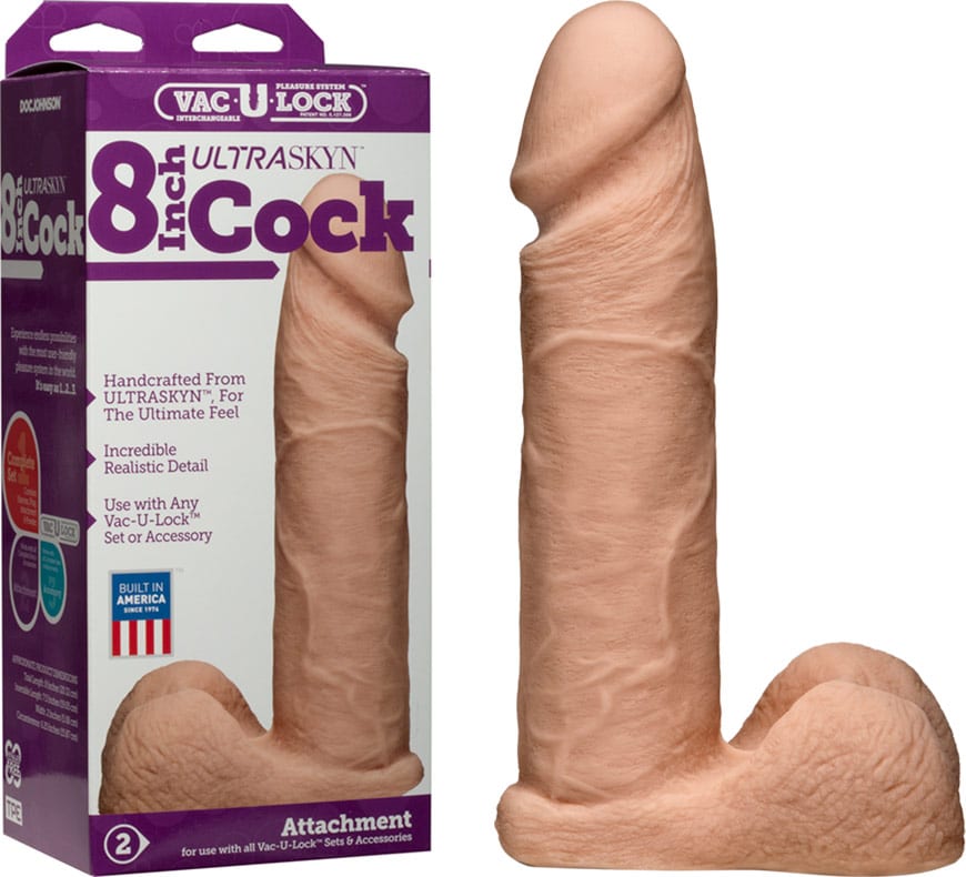Doc Johnson Vac-U-Lock UltraSkyn | Dildo réaliste | 19 cm