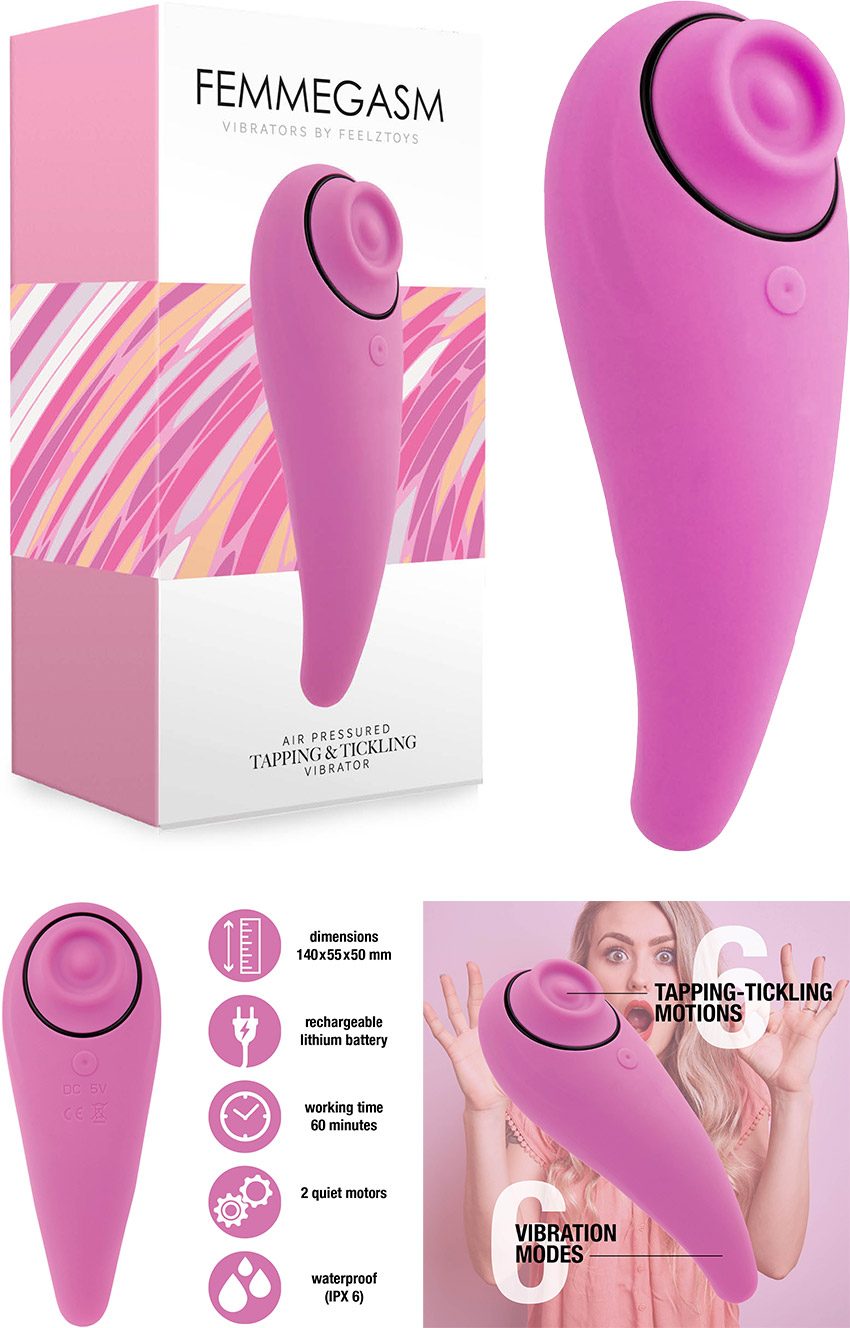 Feelztoys Femmegasm | Kompakt und leistungsstarker Klitorisstimulator | Rosa