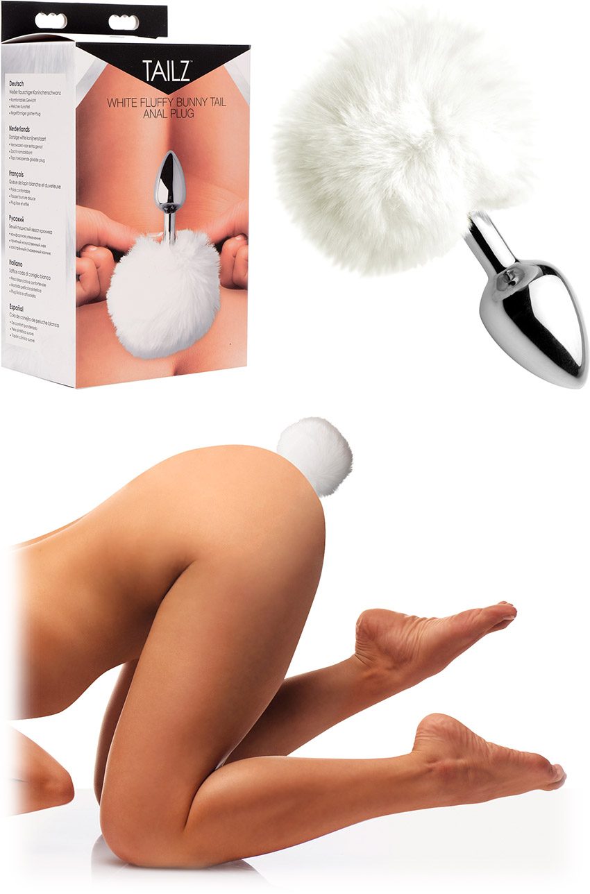 Tailz Fluffy Bunny | Plug anal avec pompon de lapin | Blanc