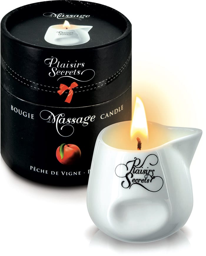 Plaisirs Secrets | Massagekerze mit Pfirsichduft