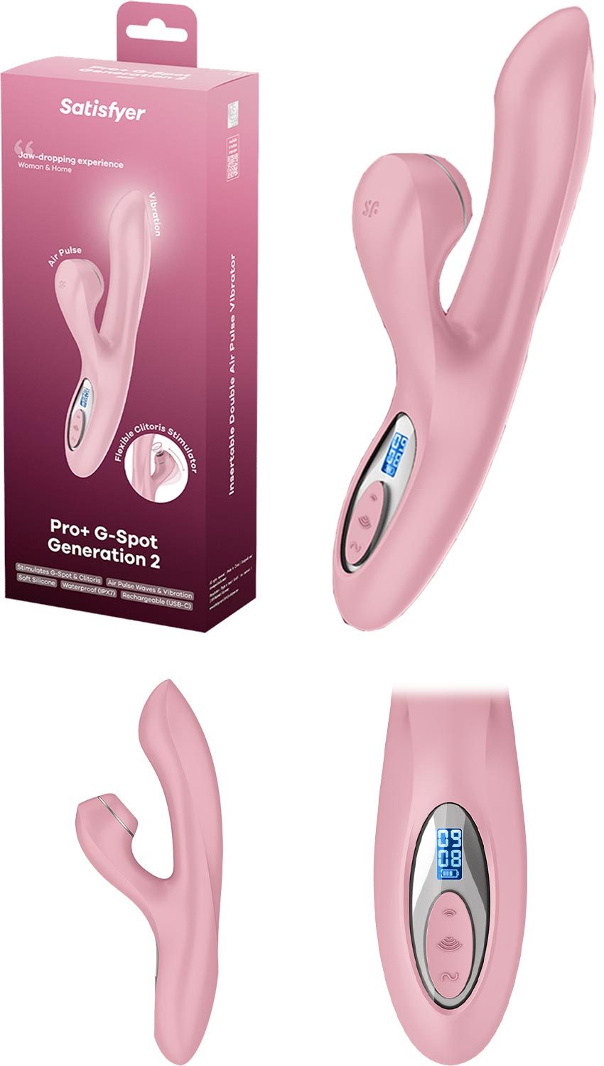 Satisfyer Pro + G-Spot Generation 2 | Vibromasseur rabbit double stimulation