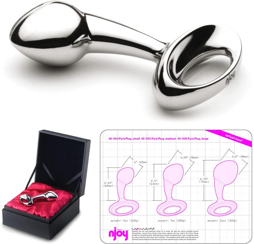 Njo Pure Plug Small | Kleiner Analplug aus poliertem Chirurgenstahl