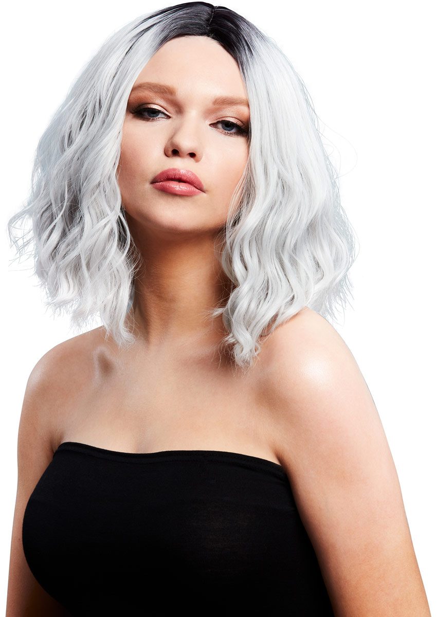 Fever Wigs Cara | Perruque carré long wavy | Argent glacé