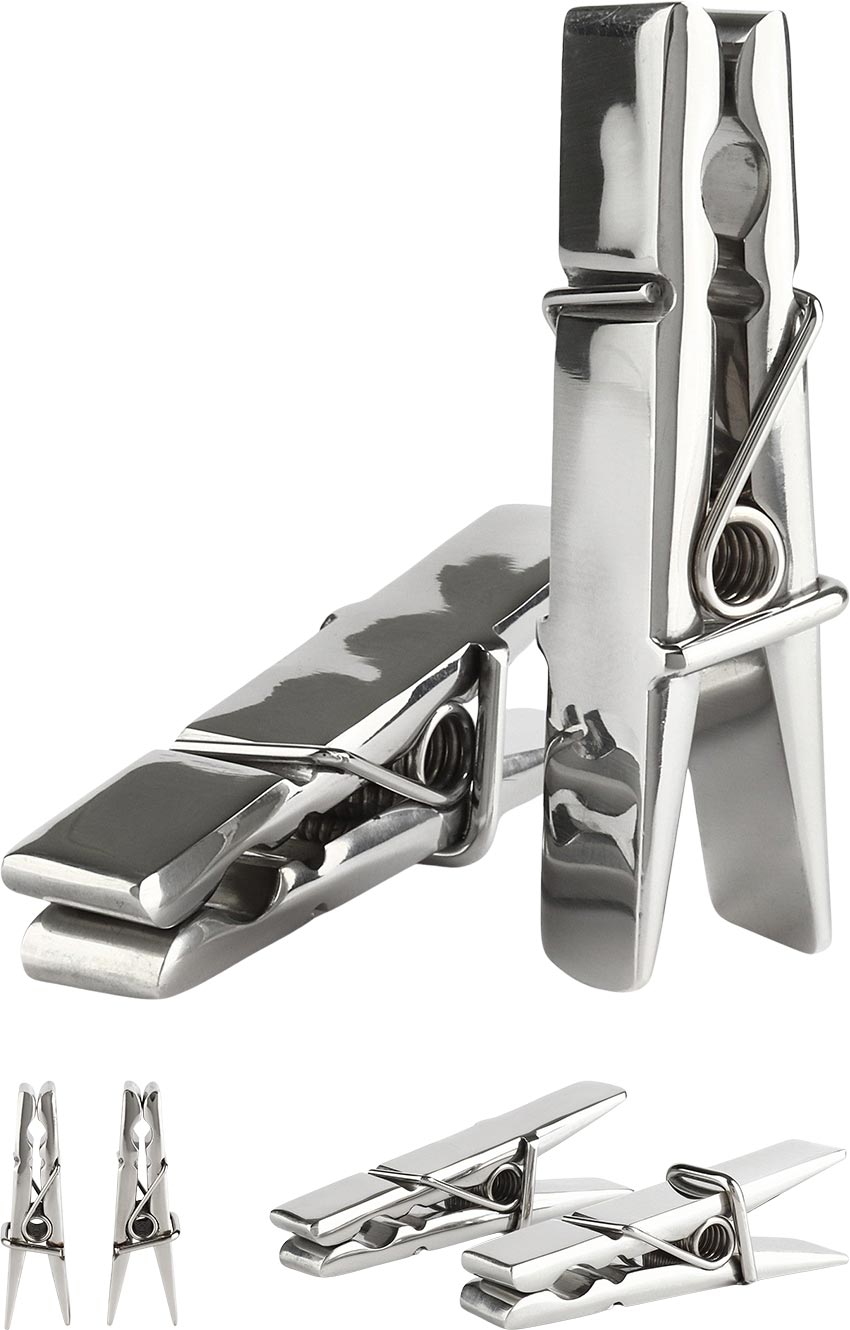 Mr. Steel Clothespins | Pinces à tétons conçus en acier inoxydable