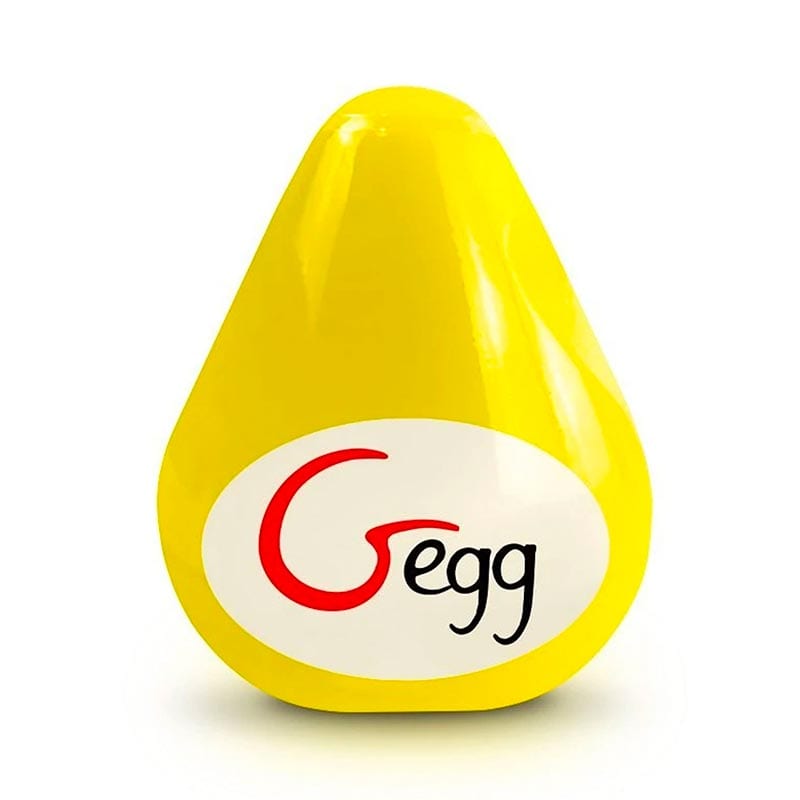 Gvibe Gegg Jaune | Masturbateur oeuf texturé | Vagues de plaisir