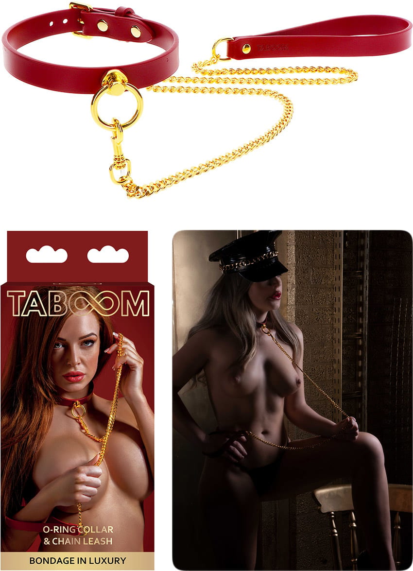 Taboom Bondage in Luxury | Collier avec laisse pour jeux BDSM
