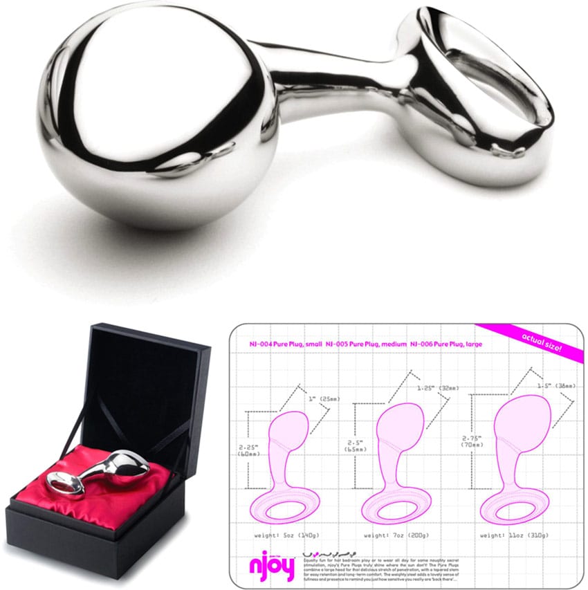 Njoy Pure Plug Large | Grosser Analplug aus poliertem Stahl