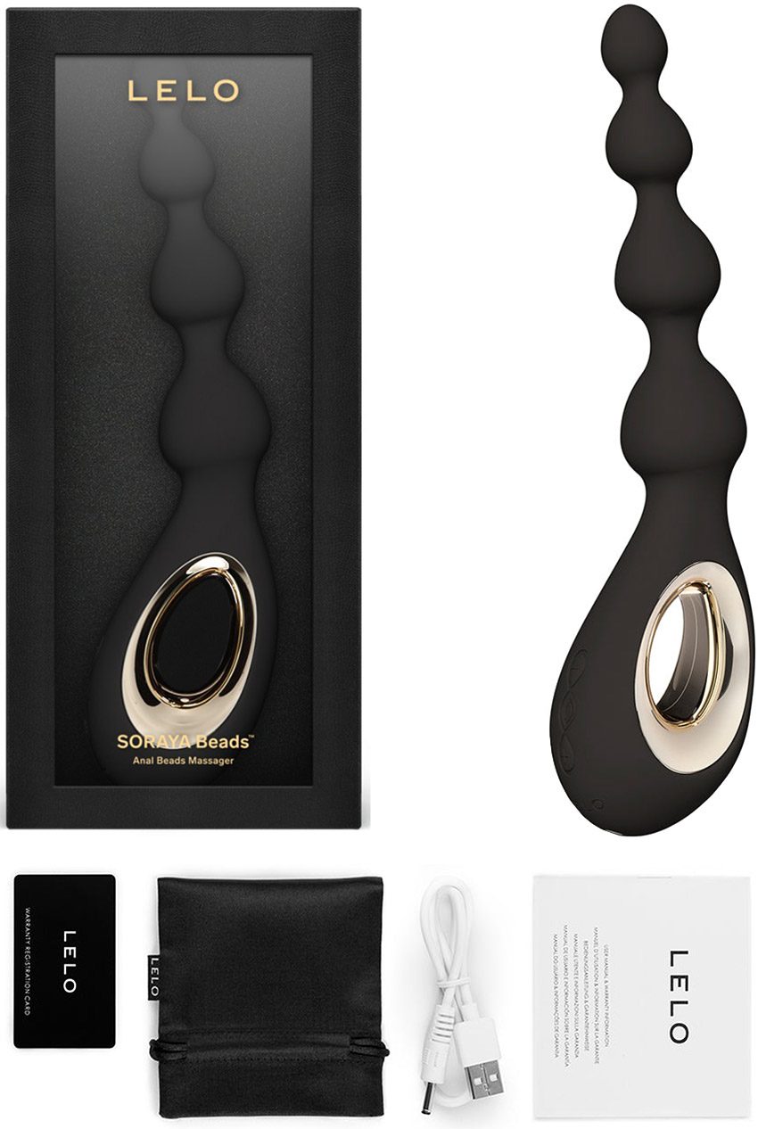 LELO Soraya Beads | Chapelet anal vibrant avec poignée de contrôle