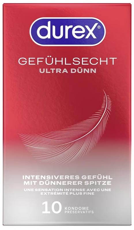 Durex Gefühlsecht Ultra | Préservatif ultra fin | Sensations intenses