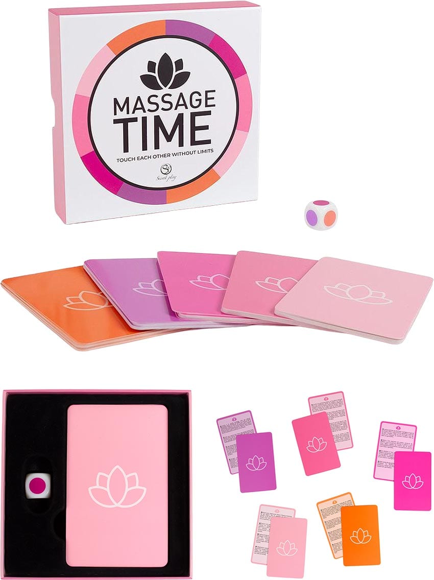 Secret Play Massage Time | Jeu de massage érotique pour couple | 50 cartes