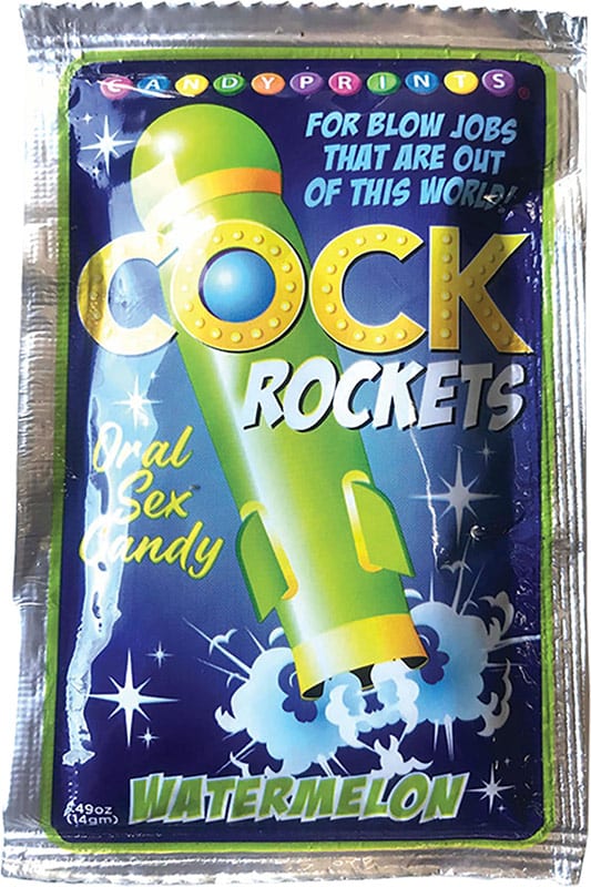 Candy Prints Cock Rocket | Explosive Bonbons für oralen Sex Wassermelone