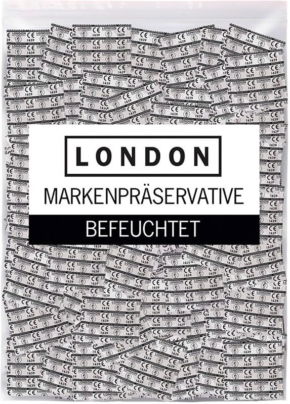 Durex London Q600 Lubrifié - Lot de 100 préservatifs