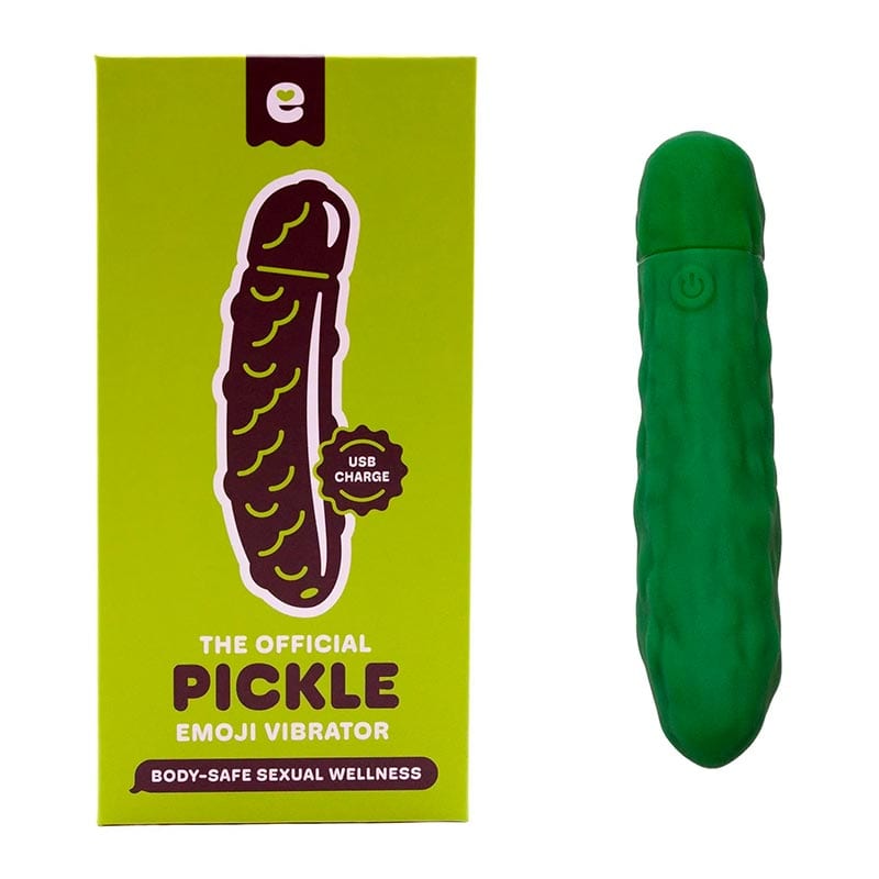 Emojibator Pickle | Aufladbarer gurkenförmiger Vibrator