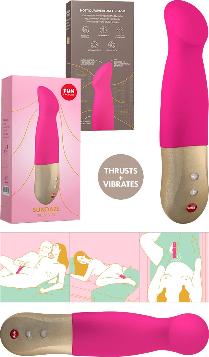 Fun Factory Sundaze Pulsve Vibe | Pulsateur & vibrateur | Rose