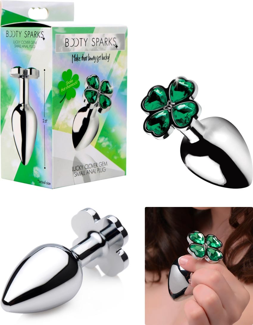 Booty Sparks Lucky Clover | Plug anal terminé par un trèfle | S
