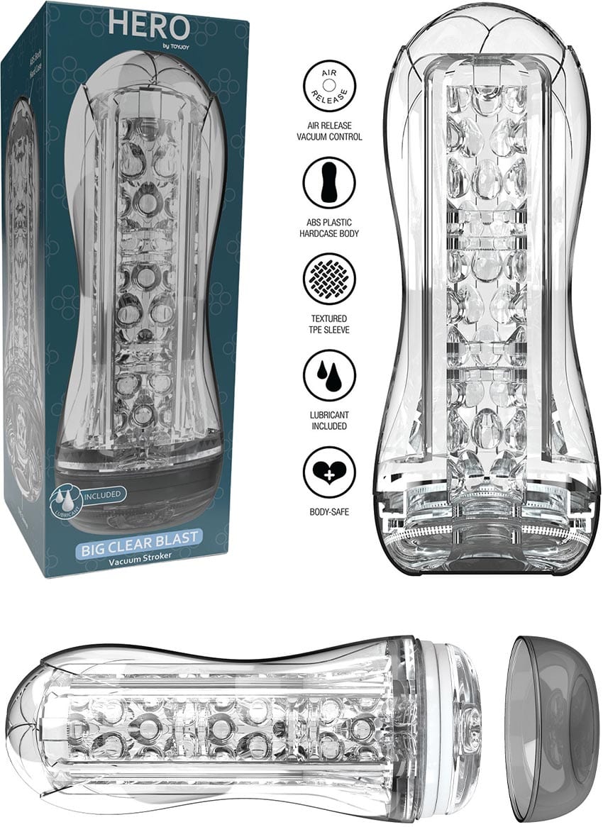 ToyJoy Hero Big Clear Blast Vacuum Stroker | Masturbator für Männer