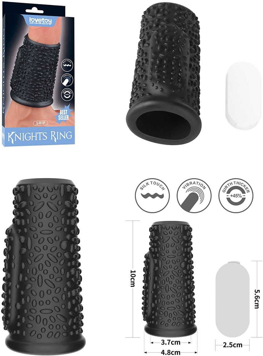Knights Ring Drip | Gaine à pénis vibrante et stimulante | Drip