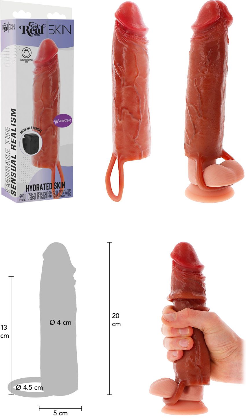 ToyJoy Get Real Hydrated Skin | Penis-Manschette in Karamellfarbe