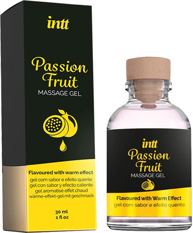 Intt Passion Fruit | Gel de massage chauffant et aromatisé | 30 ml