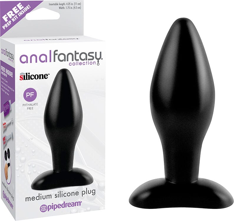 Pipedream Anal Fantasy | Analplug mittelgross aus schwarzem Silikon