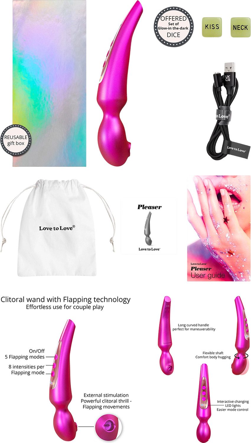Love to Love Pleaser | Klitorisstimulator mit oszillierender Zunge