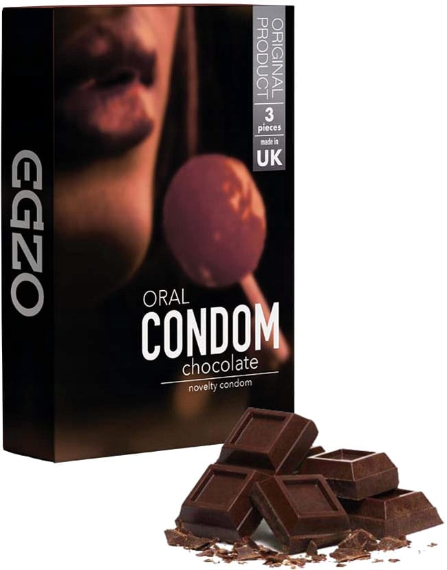 EGZO Chocolate | Préservatif oral et aromatisé au chocolat | 3 pièces