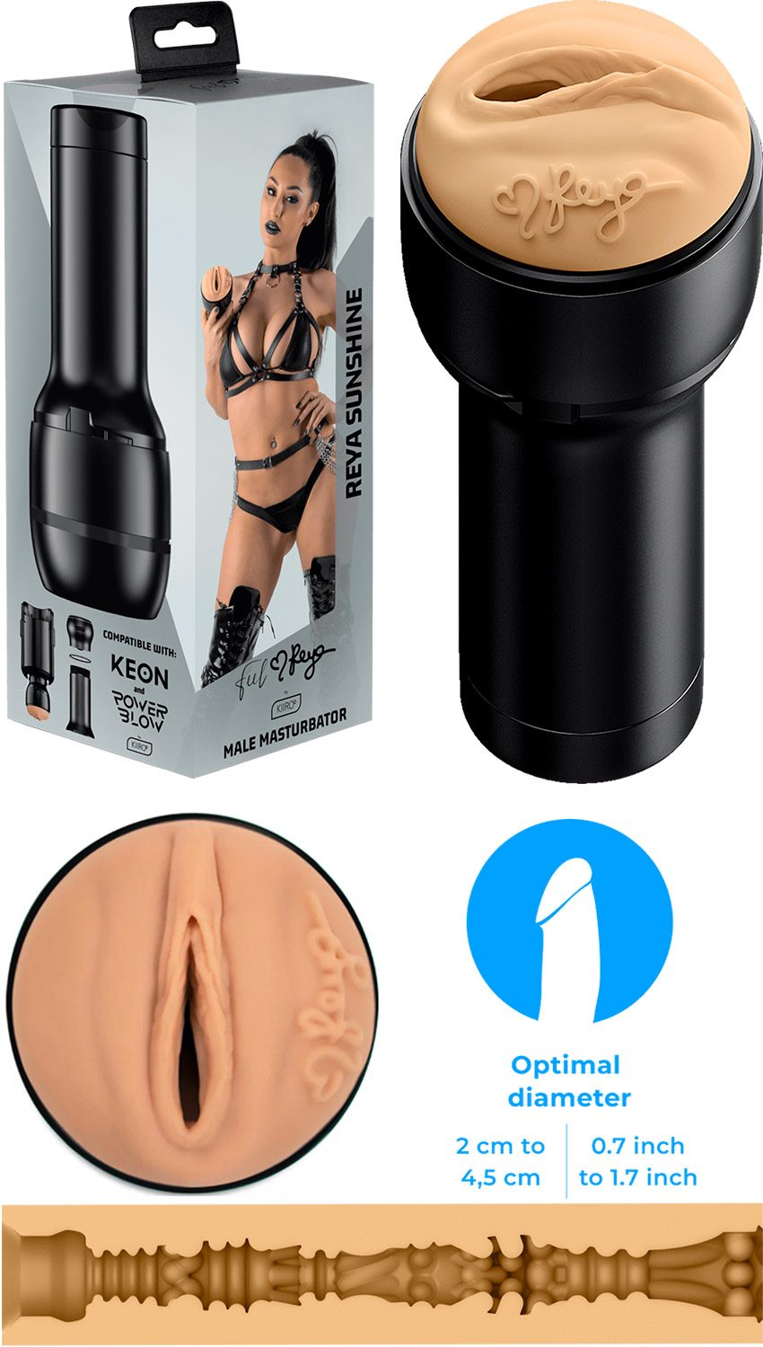 Kiiroo Feel Reya Sunshine | Masturbateur pour homme