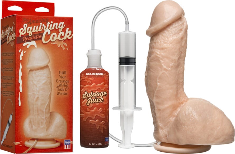 The Amazing Squirting Dildo - Realistic Ejakulierender Cock - KissKiss