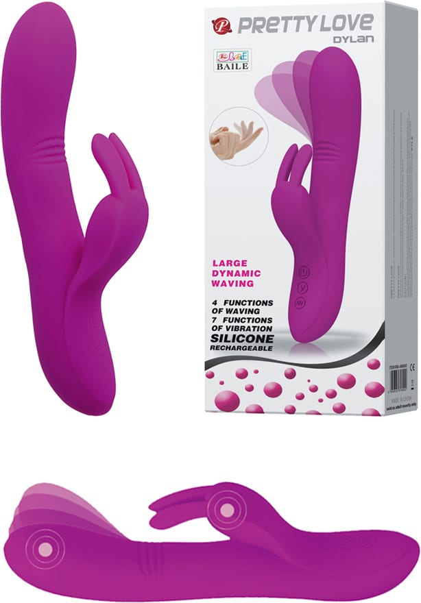 Pretty Love Dylan | Rabbit-Vibrator mit beweglichem Ende