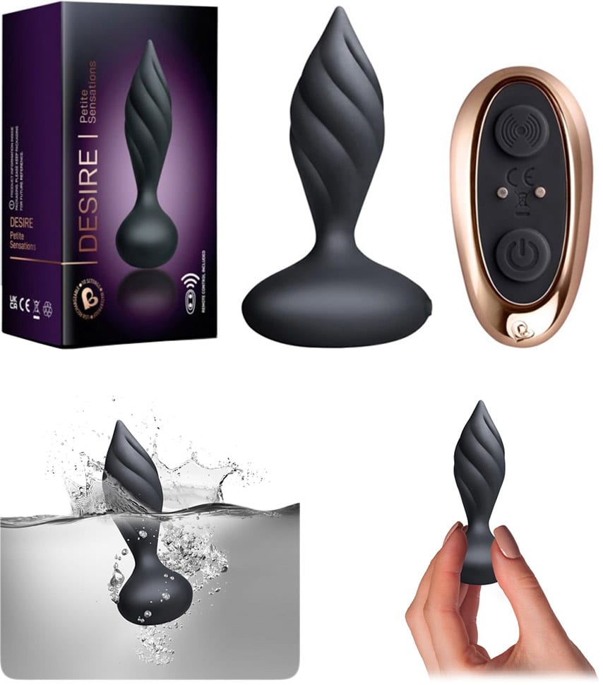 Rocks-Off Desire | Plug anal vibrant & texturé | 10 modes de vibration